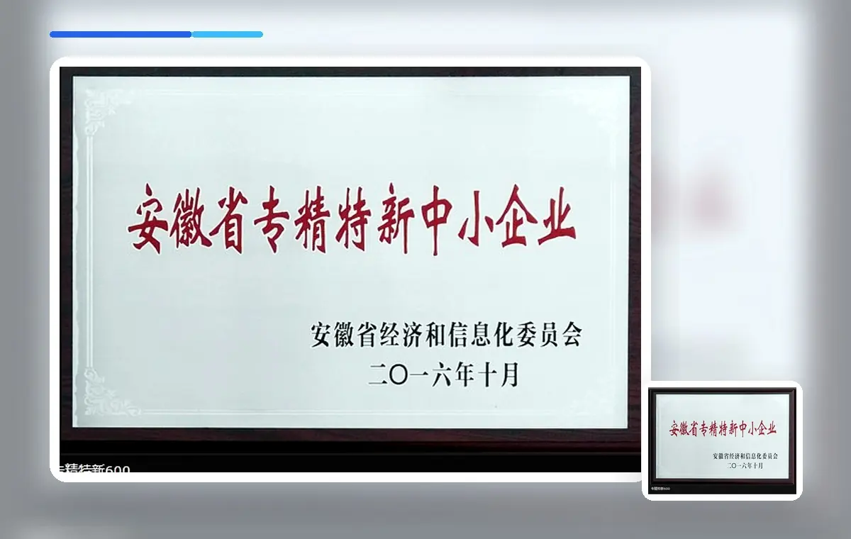 安徽省专精特新中小企业
